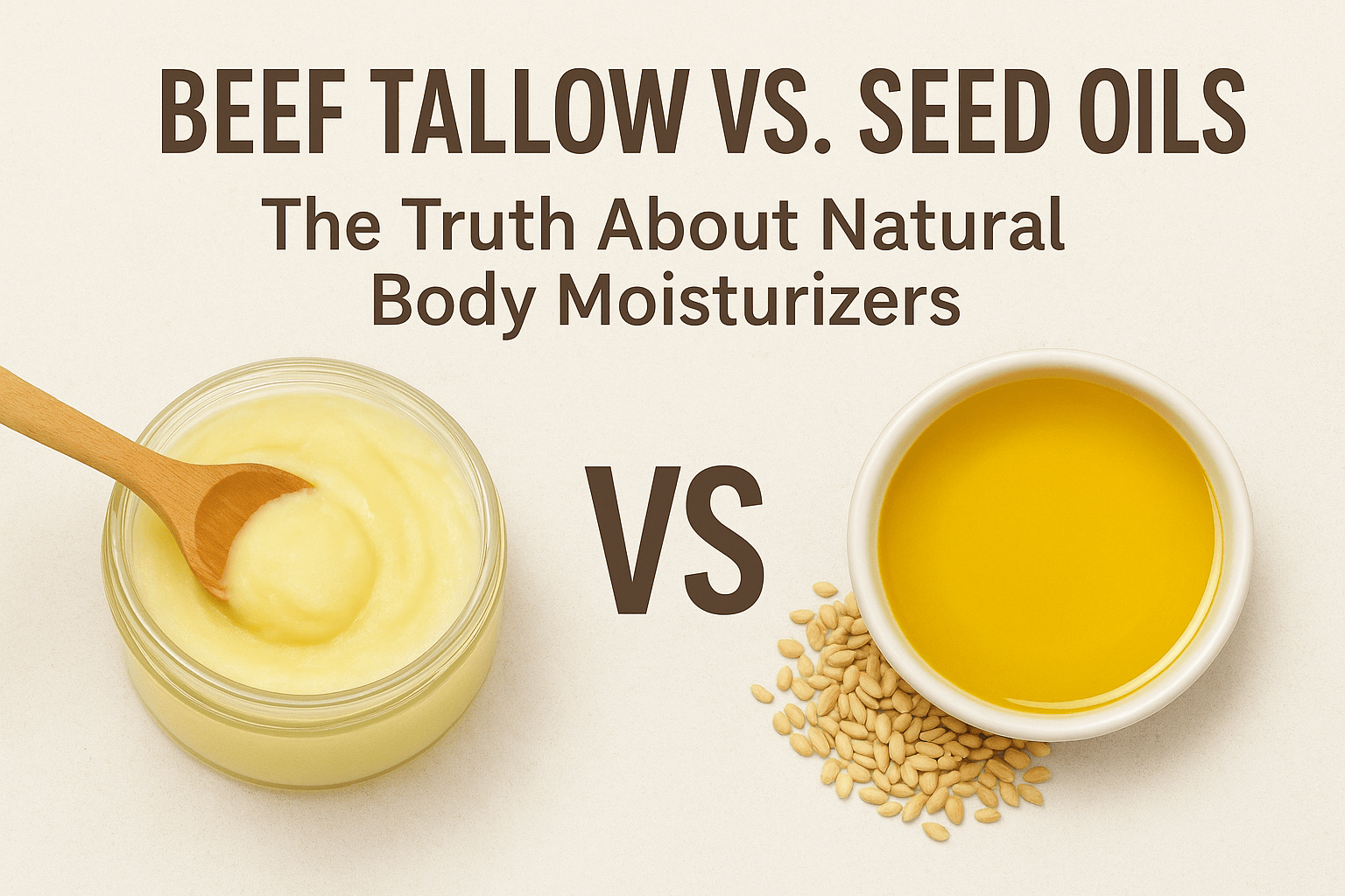 Beef Tallow vs. Seed Oils: The Truth About Natural Body Moisturizers
